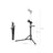 Bike Repair Stand - Aluminium - Black - Adjustable and Portable with Magnetic Tool Tray