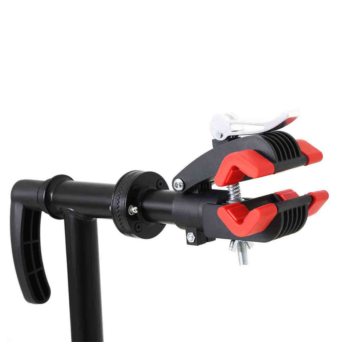 Bike Repair Stand - Steel - Black - Portable with Magnetic Tool Tray