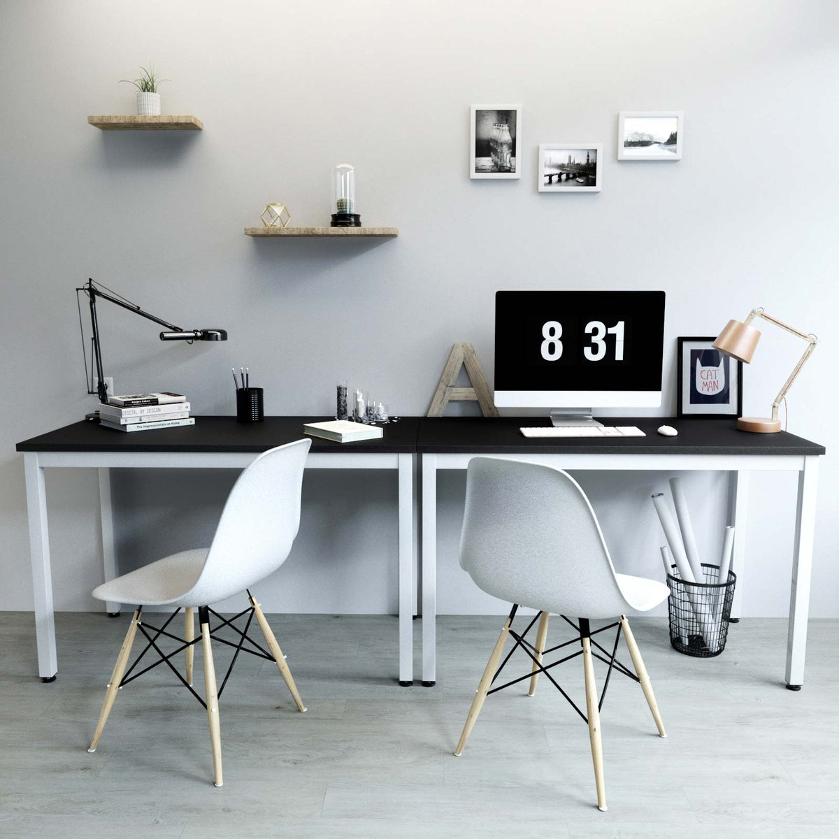 Computer Desk – Adjustable Feet – Steel Frame