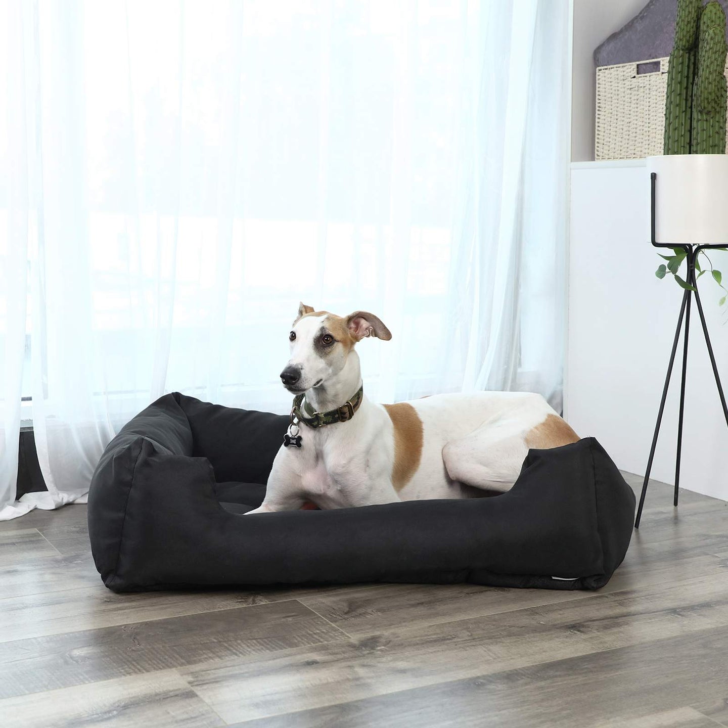Dog Sofa Bed - Fabric - Black - XXL