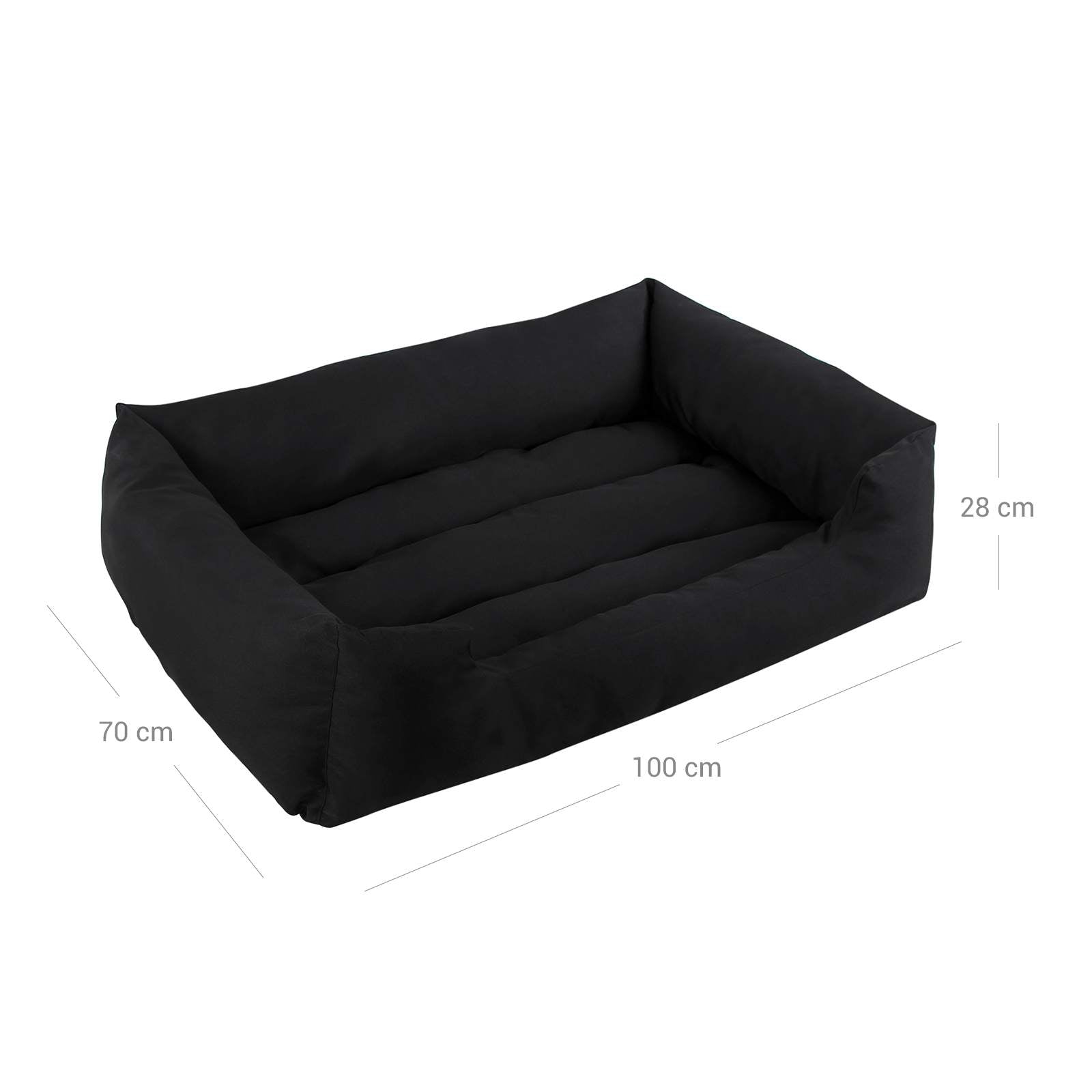 Dog Sofa Bed - Fabric - Black - XXL