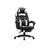 Office Chair - Faux Leather - Black and Red - Ergonomic Design with Footrest and Lumbar Support