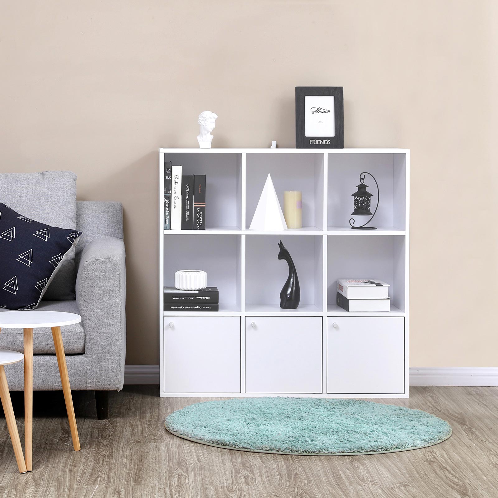 Bookcase - White - Wooden