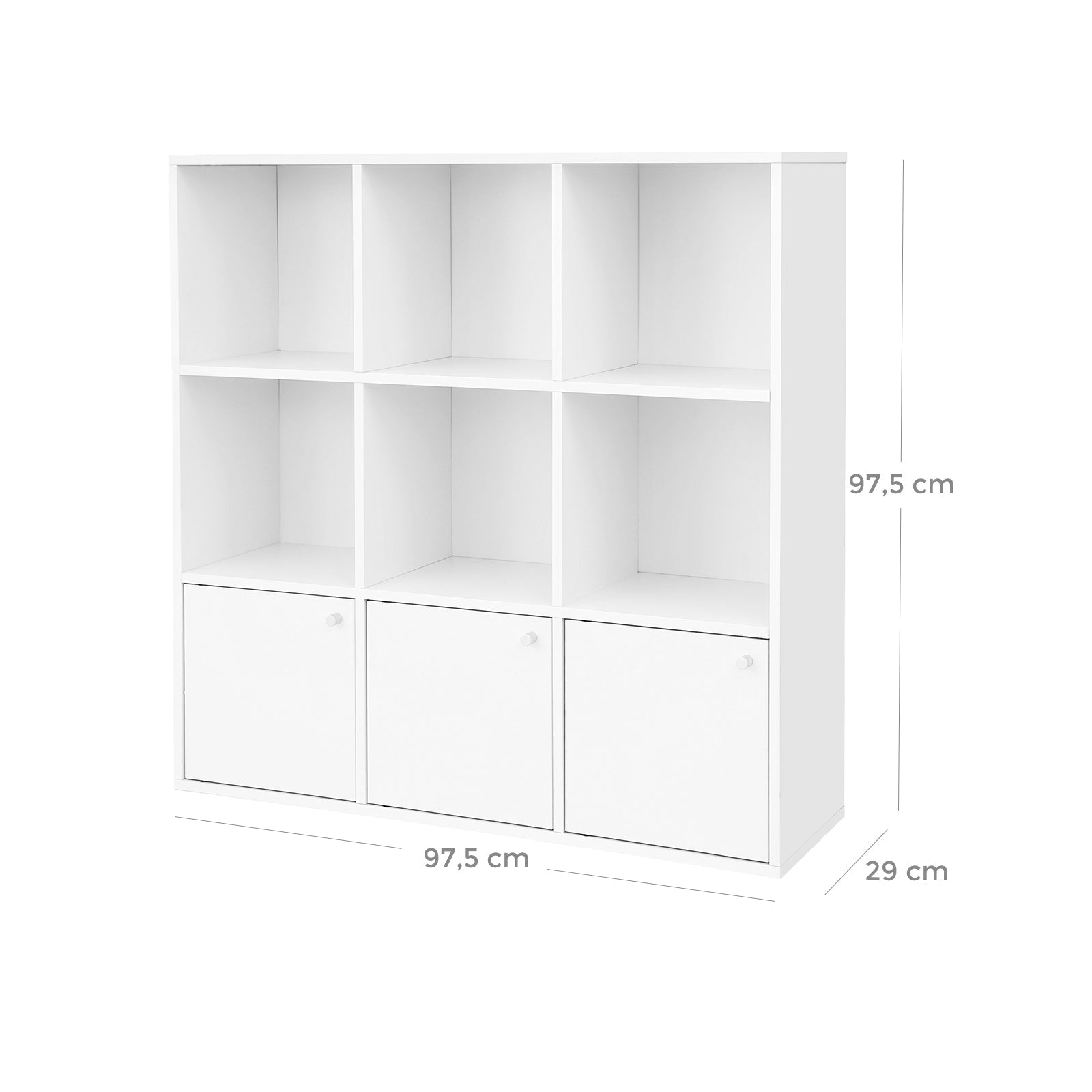 Bookcase - White - Wooden