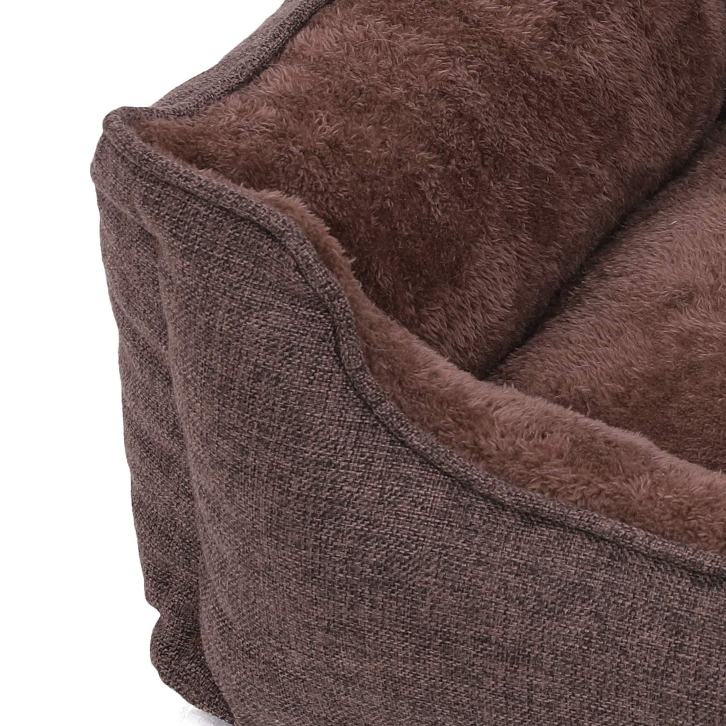 Dog Sofa Bed - Fabric - Brown - Large Washable with Removable Cover