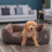 Dog Sofa Bed - Fabric - Brown - Large Washable with Removable Cover