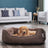 Dog Sofa Bed - Fabric - Brown - Large Washable with Removable Cover