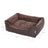 Dog Sofa Bed - Fabric - Brown - Large Washable with Removable Cover