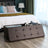 Storage Ottoman Bench - Fabric - Brown - Large Capacity with Max Load 300 kg