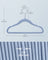 Pack of 50 Velvet Baby Hangers - Velvet - Pale Blue - Non-Slip Design with Rose Gold Hooks