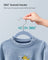 Pack of 50 Velvet Baby Hangers - Velvet - Pale Blue - Non-Slip Design with Rose Gold Hooks