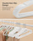 Ultra Thin Velvet Hangers - Velvet - Black - Space Saving Non-Slip Design with Tie Organizer and 360 Degree Swivel Hook