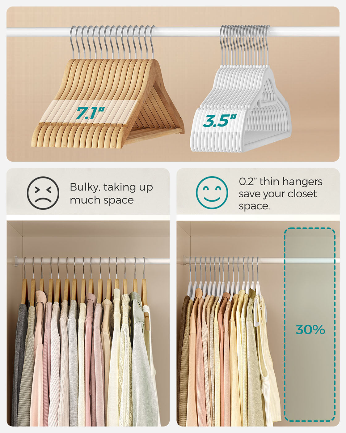Ultra Thin Velvet Hangers - Velvet - Black - Space Saving Non-Slip Design with Tie Organizer and 360 Degree Swivel Hook