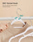 Ultra Thin Velvet Hangers - Velvet - Black - Space Saving Non-Slip Design with Tie Organizer and 360 Degree Swivel Hook