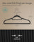 Set of 50 Velvet Coat Hangers - Velvet - Ink Black - Non-Slip with Rose Gold Swivel Hook