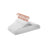 Non-Slip Velvet Clothes Hangers - Velvet - White - 30-Pack with Rose Gold Swivel Hooks