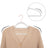Non-Slip Velvet Clothes Hangers - Velvet - White - 30-Pack with Rose Gold Swivel Hooks