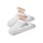 Non-Slip Velvet Clothes Hangers - 50 Pack - White - Space Saving Design with Rose Gold Swivel Hook
