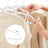 Non-Slip Velvet Clothes Hangers - 50 Pack - White - Space Saving Design with Rose Gold Swivel Hook