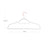 Non-Slip Velvet Clothes Hangers - 50 Pack - White - Space Saving Design with Rose Gold Swivel Hook
