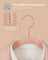 Set of 50 Velvet Hangers - Velvet - Pink and Rose Gold - 360° Swivel Hooks