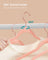 Set of 50 Velvet Hangers - Velvet - Pink and Rose Gold - 360° Swivel Hooks