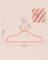 Set of 50 Velvet Hangers - Velvet - Pink and Rose Gold - 360° Swivel Hooks