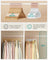 Set of 50 Velvet Hangers - Velvet - White and Rose Gold - 360° Swivel Hooks
