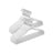 Set of 50 Velvet Non-Slip Hangers - White - Durable with 360° Swivel Hooks
