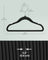 Pack of 50 Velvet Baby Hangers - Ink Black - Non-Slip Design with Silver Hooks