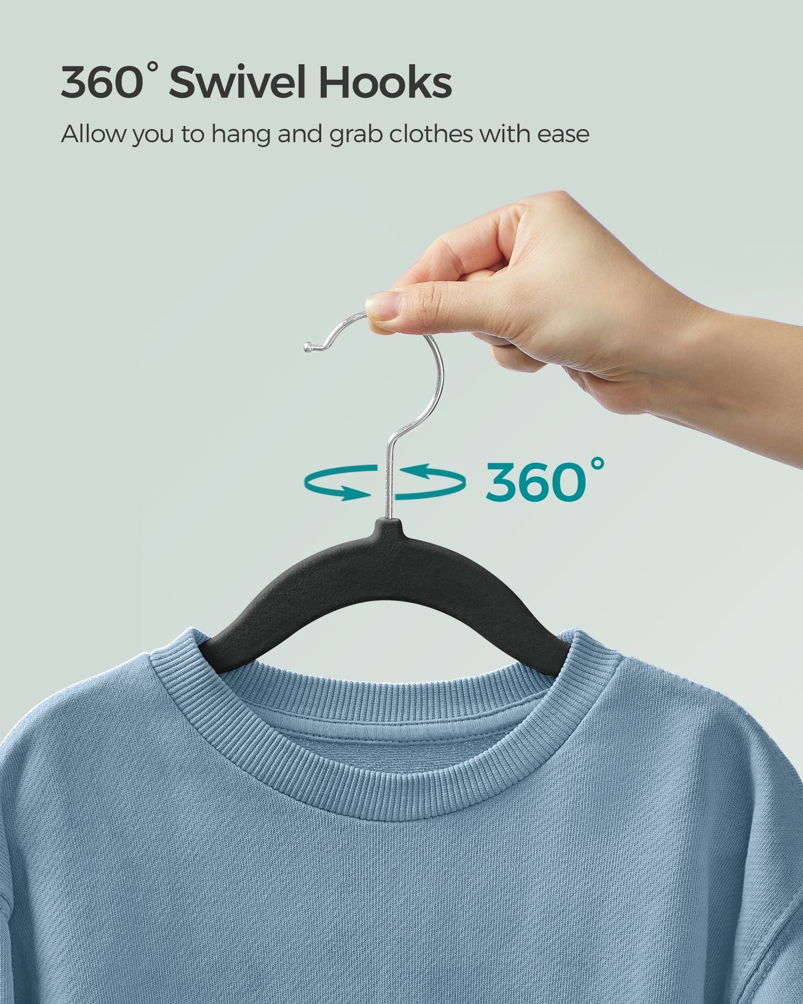 Pack of 50 Velvet Baby Hangers - Ink Black - Non-Slip Design with Silver Hooks