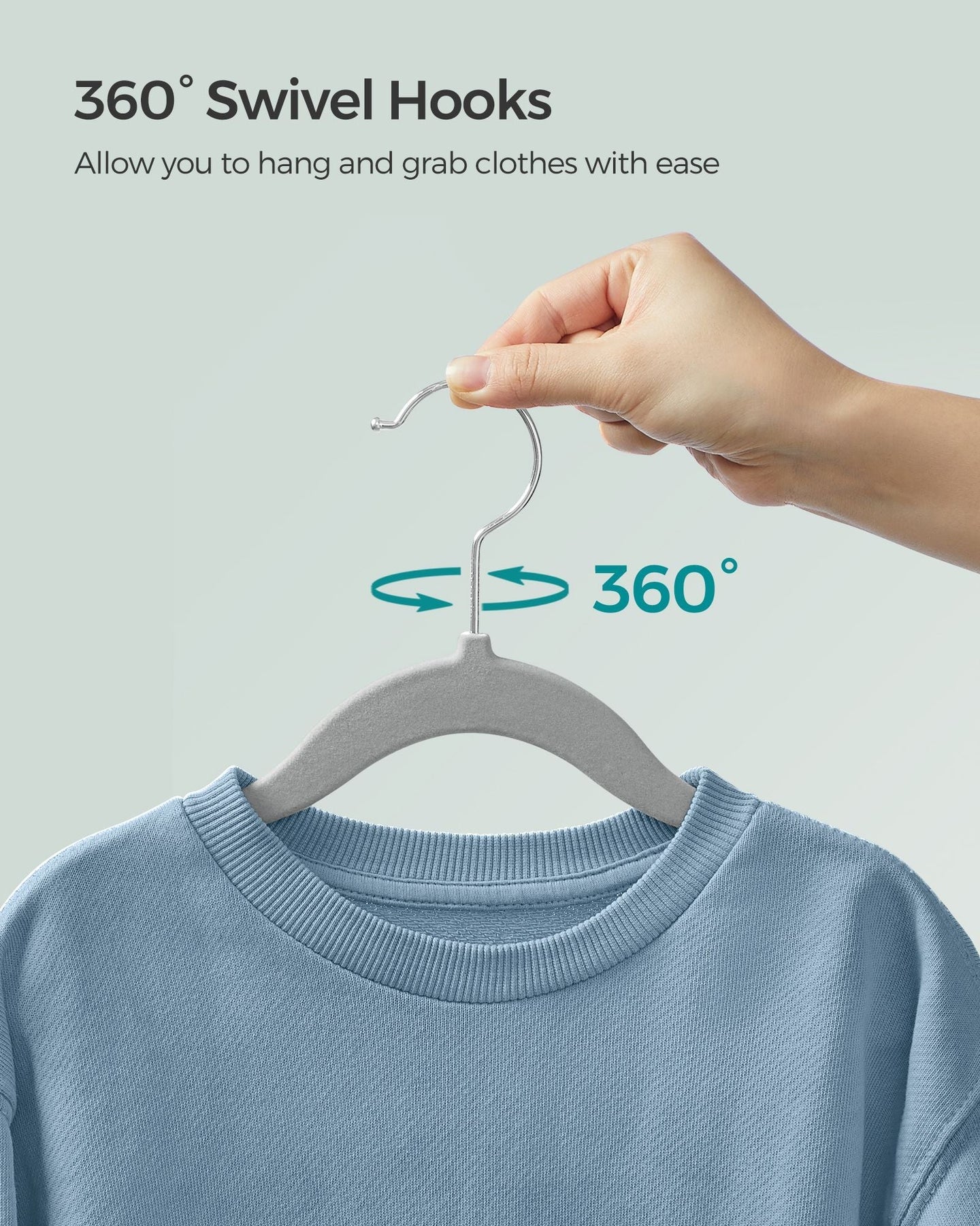 Pack of 50 Velvet Baby Hangers - Velvet - Dove Grey - Non-Slip Design with Rose Gold Hooks