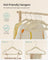 Velvet Baby Hangers - Pack of 50 - Sand Beige - Non-Slip Design