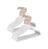 Set of 50 Velvet Small Hangers - White - Non-Slip