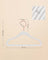Set of 50 Velvet Small Hangers - White - Non-Slip