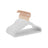 Pack of 30 Velvet Baby Hangers - Velvet - Cloud White - Non-Slip Design