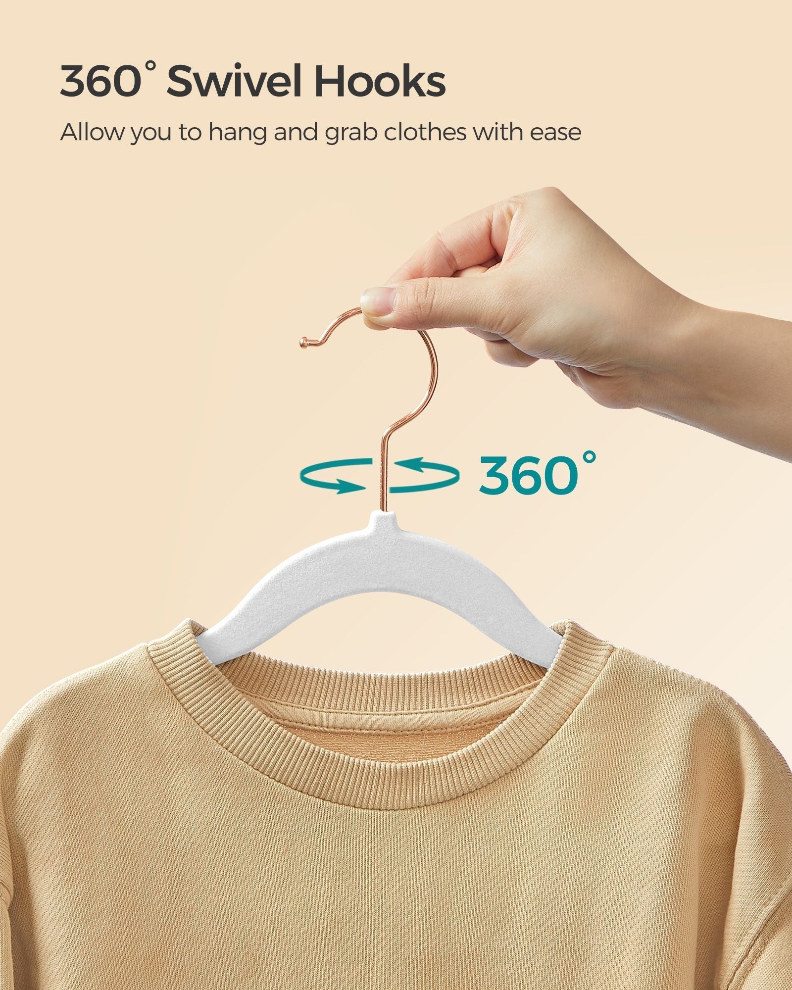 Pack of 30 Velvet Baby Hangers - Velvet - Cloud White - Non-Slip Design