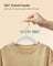 Pack of 30 Velvet Baby Hangers - Velvet - Cloud White - Non-Slip Design