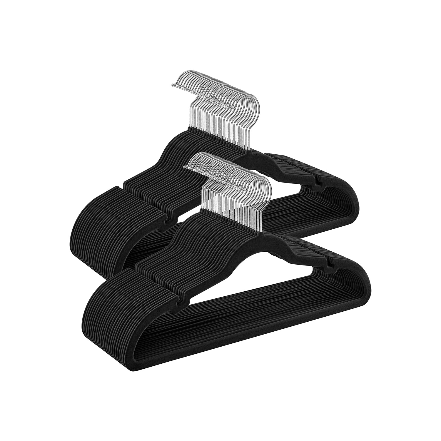 Velvet Hangers - Black - Non-Slip Design