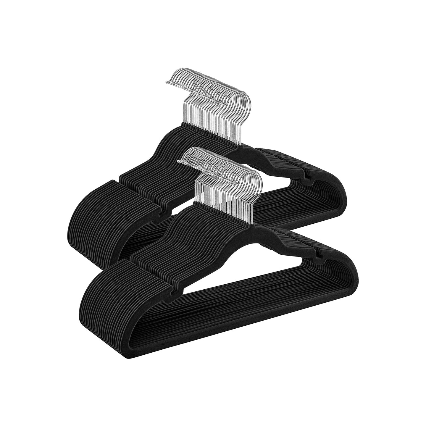 Velvet Hangers - Black - Non-Slip Design