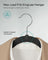 Velvet Hangers - Black - Non-Slip Design