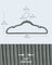 Velvet Coat Hangers - Velvet - Dove Gray - Non-Slip with Shoulder Notches and Trouser Bar