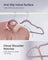 50-Pack Velvet Hangers - Velvet - Black - Non-Slip with Shoulder Notches and Trouser Bar