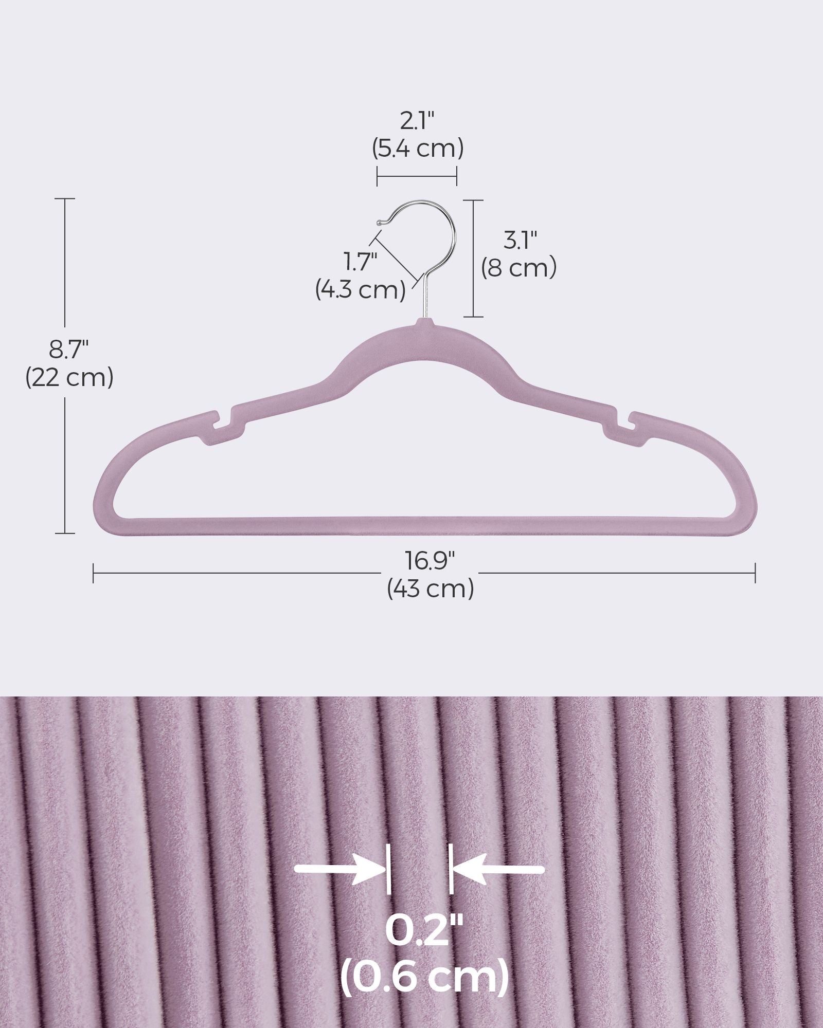 50-Pack Velvet Hangers - Velvet - Black - Non-Slip with Shoulder Notches and Trouser Bar