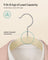 30-Pack Velvet Hangers - Sand Beige - Non-Slip Design with Shoulder Notches and Trouser Bar