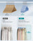 Velvet Hangers - 50-Pack - Pale Blue - Non-Slip Design with Shoulder Notches and Trouser Bar