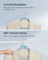 Velvet Hangers - 50-Pack - Pale Blue - Non-Slip Design with Shoulder Notches and Trouser Bar