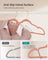 Velvet Hangers - 20-Pack - Jelly Pink - Non-Slip Design with Shoulder Notches and 360° Swivel Hook