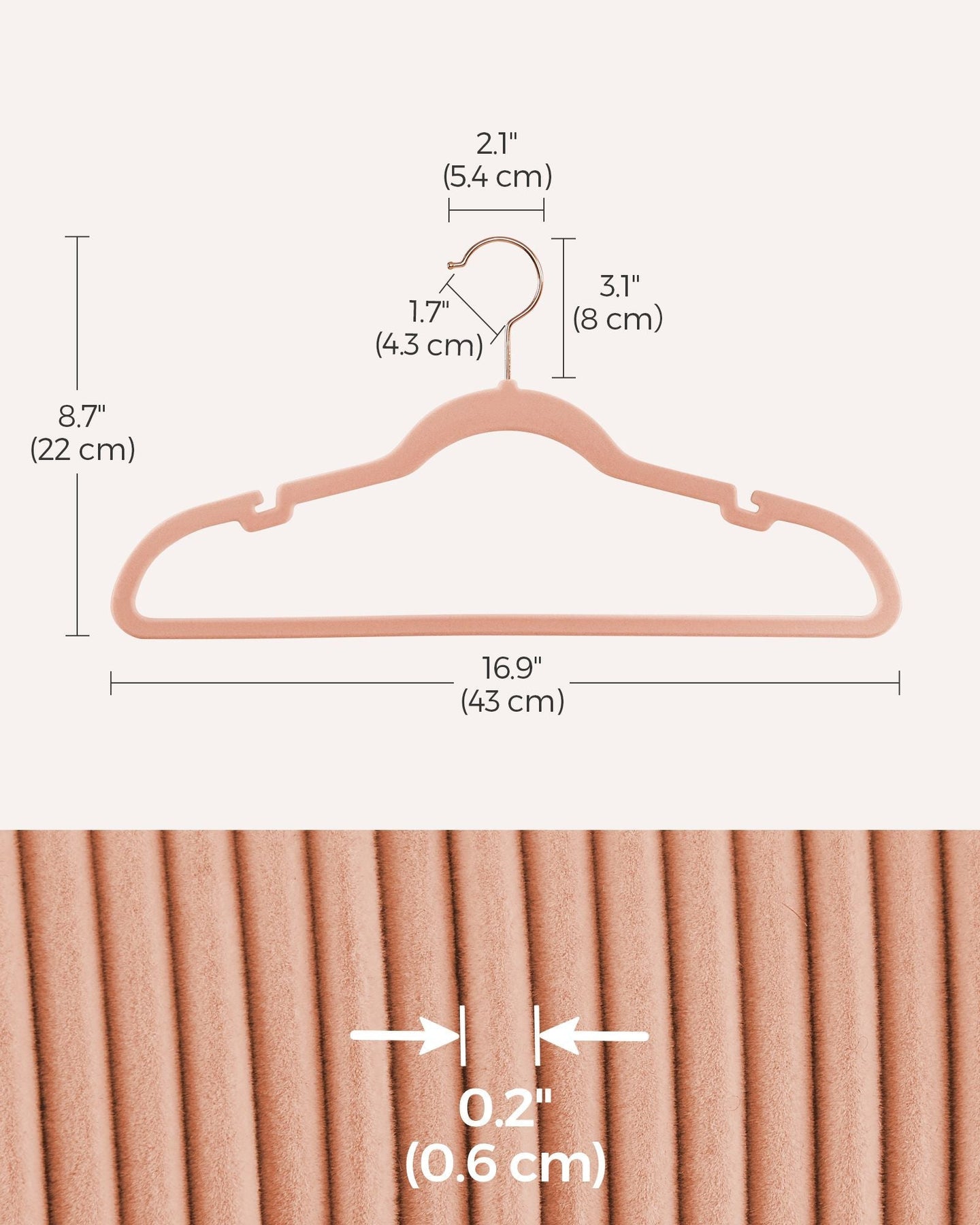 Velvet Hangers - 30-Pack - Jelly Pink - Non-Slip with Shoulder Notches and Trouser Bar