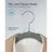 30-Pack Velvet Hangers - Velvet - Grey - Non-Slip with Shoulder Notches and Trouser Bar